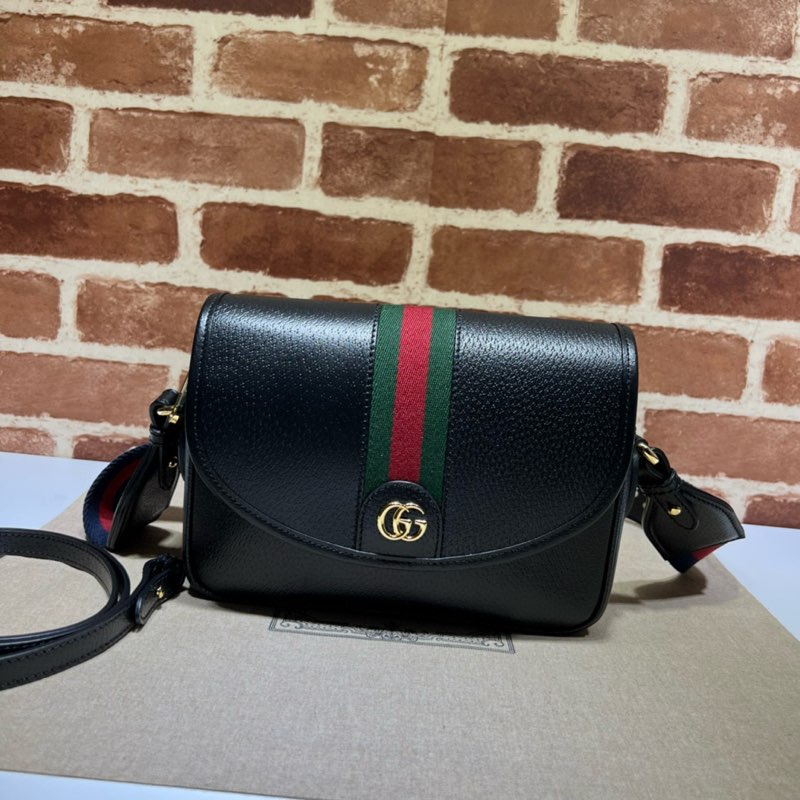 GUCCI Ophidia Shoulder Bags 722117 black leather